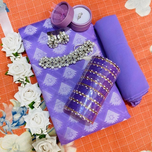 Advaxe Silk Katan Saree Combo Gift Set - Image 1